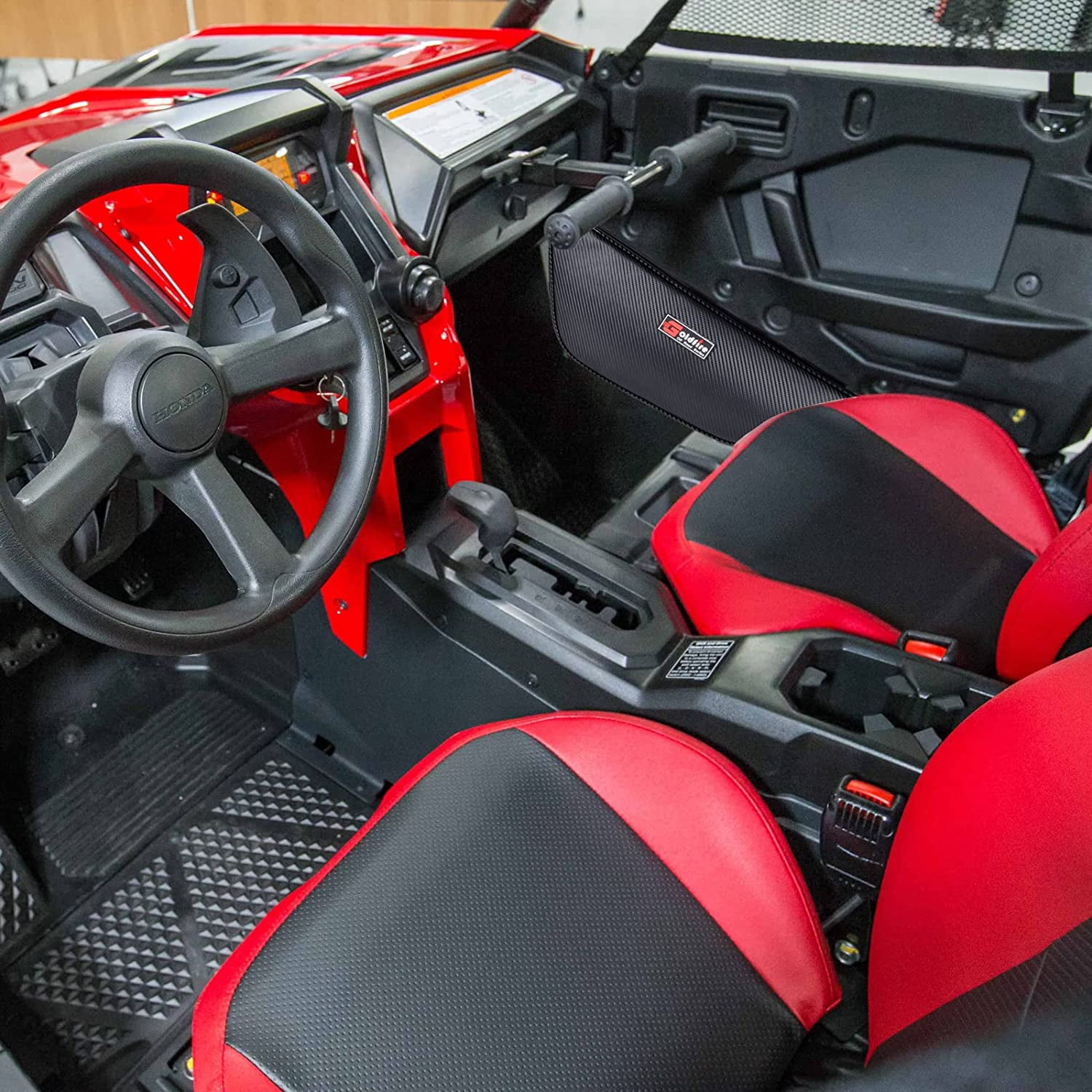 1 Pair Waterproof Carbon Fiber UTV Accessories Talon Storage Door Bags Organizers for Honda Talon 1000R 1000X 1000X-4 2019-2021