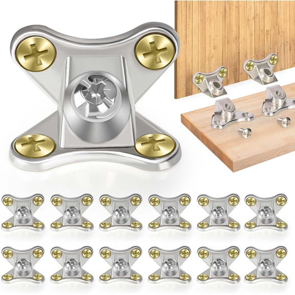 12 Set Detachable Butterfly Corner Brace Heavy Duty L Bracket Right Angle Wood Furniture Fastener