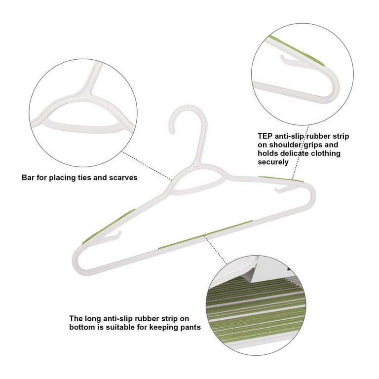 GCP Products Quality Clothes Hangers Non-Slip Plastic Gallus Shirt