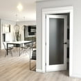 thumbnail image 3 of 36 in. x 80 in. x 1-3/8 in. Frosted Glass 1-Lite White Finished Solid Wood Core French Interior Door Slab, 3 of 3