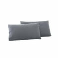 thumbnail image 2 of Pillowcase 2Pcs Gray Polyester Pillow Protectors 48x74cm Breathable Oil-Resistant Pillowcase Covers for Hotel and Home Use Rkxzt, 2 of 9