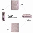 thumbnail image 4 of GAEKEAO Wallet for Women RFID Blocking Vegan Leather Bifold Card Holder Compact Zipper Pocket Wallets with 4 ID Windows, 4 of 8