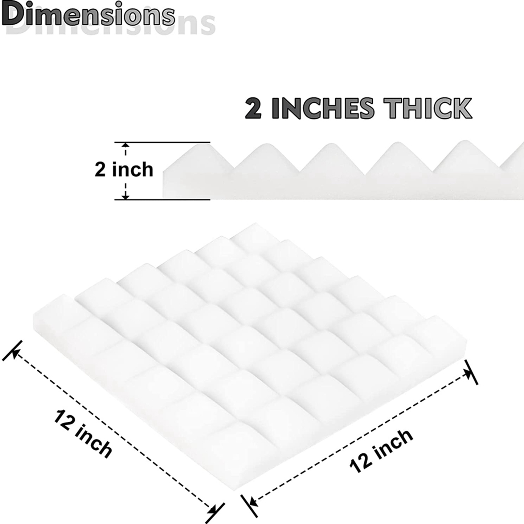 24 Pack Acoustic Panels,Sound Proof Foam Panels,Studio Soundproofing Wedges,Wall Reduce Noise Foam,for Music Studio,Etc