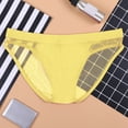 thumbnail image 4 of 5 Pack Men's Underwear Briefs Low Rise Ice Thread Fashion Ride Up Panties, 4 of 4