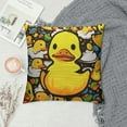 thumbnail image 2 of Nawypu  Cute Rubber Ducky Throw Pillow Covers Yellow Cartoon Ducks Pillow Cushion Cases Square Pillowcases for Sofa Bedroom Living Room Car, 2 of 5