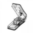 thumbnail image 1 of lionlar 3X Multiple Pill Cutter Case Box splitter Portable Useful Holder Transparent, 1 of 9