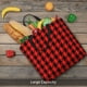 thumbnail image 5 of Fotbe Retro red and Black Houndstooth Bolsa Tote con Estampado para Mujer, Bolsos con Cremallera, Bolsa de Hombro Casual de Gran Capacidad con Bolsillos Internos, 5 of 7