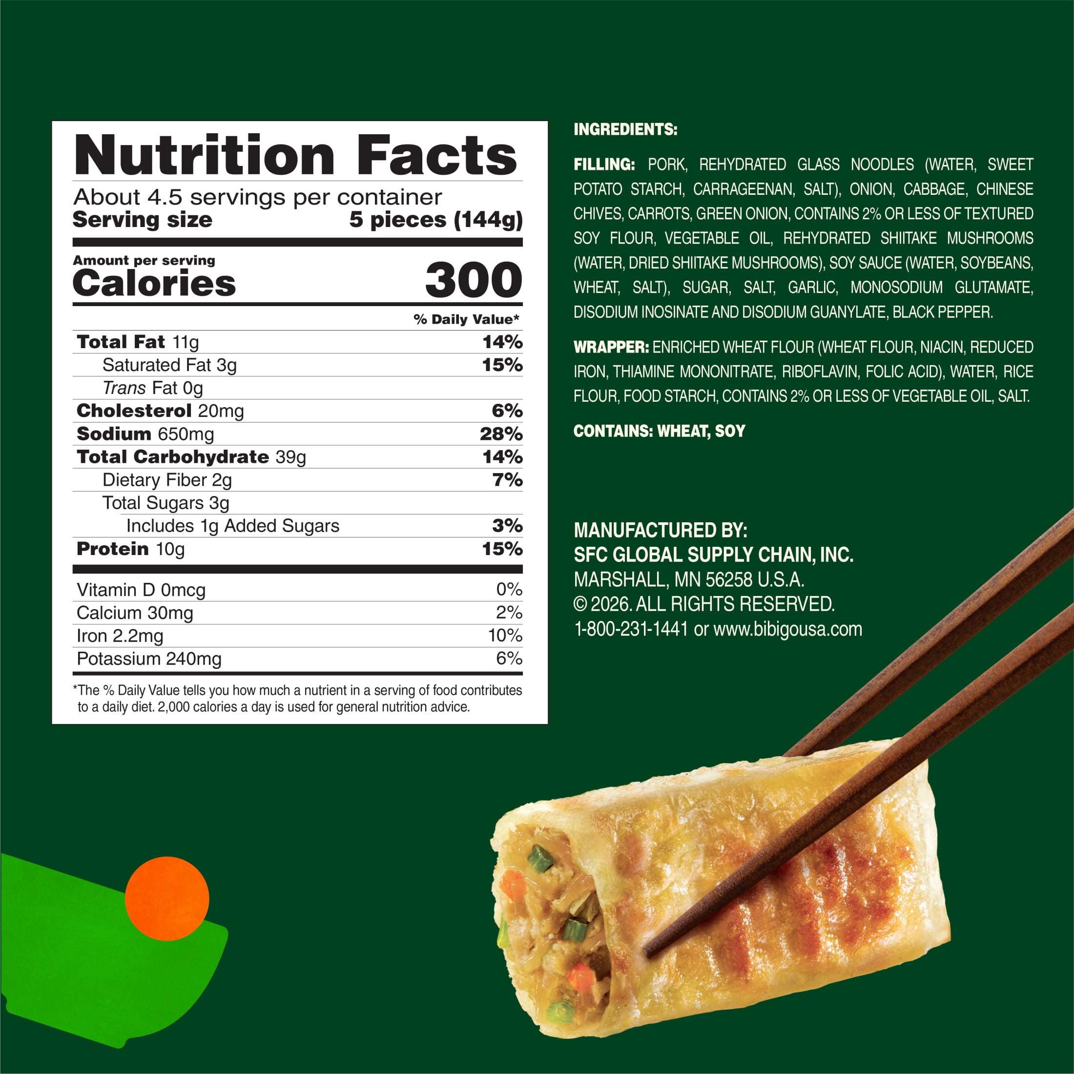 Bibigo Frozen Pork & Vegetable Japchae Potstickers, 24.0 oz