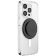 thumbnail image 2 of PopSockets Phone Grip for MagSafe, Magnetic Holder, Phone Stand, Black - Metal Triangle Knurled Black, 2 of 3