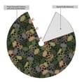 thumbnail image 2 of Yiaed Camouflage Skulls Print Christmas Tree Skirt , Tree SkirtsTree Mat for Christmas Winter Holiday Indoor Decorations-30", 2 of 7