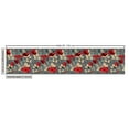 thumbnail image 2 of Ambesonne Poppy Flower Fabric by the Yard Upholstery, Modern Floral Garden, 3 Yards, Grey Red Beige, 2 of 4