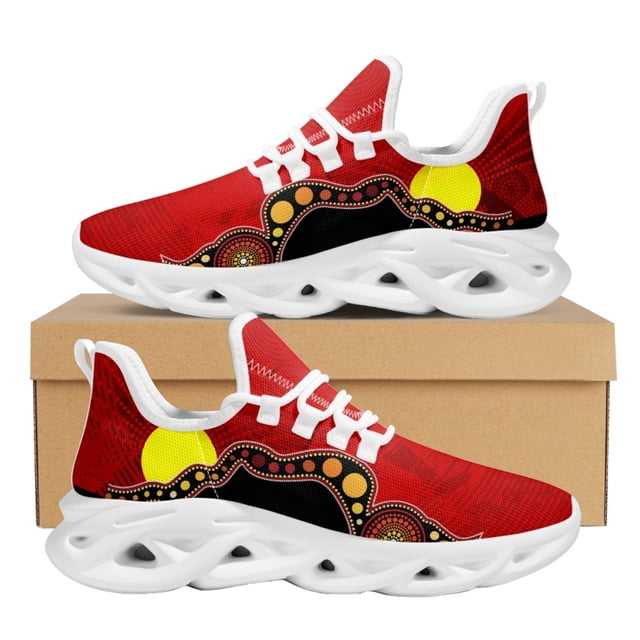 Zapatillas de deporte para mujer, diseño de arte aborigen australiano, zapatillas para correr para mujer, malla antideslizante, amortiguación, tenis