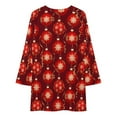 Casual Dresses for Women Christmas Red Balls Long Sleeve Fall Dresses