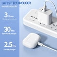 thumbnail image 3 of Étui de Recharge Compatible avec Airpods Pro1 et Pro2, Étui de Recharge Type C, Remplacement d'Étui de Recharge Sans Fil avec Bouton de Synchronisation d'Appairage Bluetooth, 3 of 7