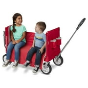 Radio Flyer, 3-in-1 Tailgater Wagon with UV Canopy, Folding Wagon, Red