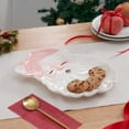 thumbnail image 3 of Pink Santa Ceramic Serving Tray, by Holiday Time, 3 of 5