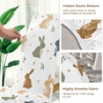 thumbnail image 5 of Yayeee 2 Pack Dining Chair Covers Stretch Parson Chairs Slipcovers Seat Protector, Cartoon Bunnies, 5 of 6