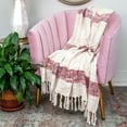 thumbnail image 6 of Parkland Collection Meena Transitional Multicolored Handloomed 52" x 67" Cotton Throw Blanket, 6 of 6