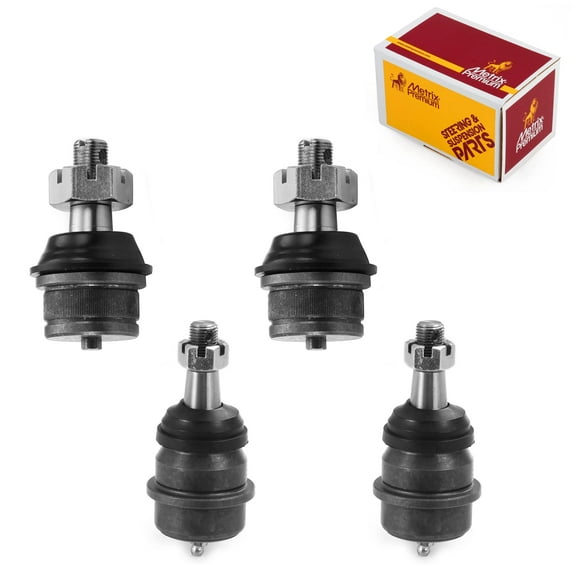 Metrix Premium Chassis Parts - 4 PC Front Lower & Upper Ball Joint Kit Fits 1999-2004 Jeep Grand Cherokee, Replacement K3161T, K3134T, Made in Europe