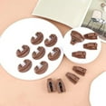 thumbnail image 2 of 8Sets Plastic Drawer Track Guides Kit,Drawer Slides Guides Replacement Parts for Center Mount Drawer Dresser Drawer,8sets x Drawer Track Guides,Brown, 2 of 7
