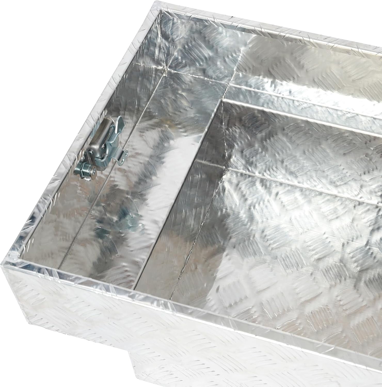 Gull Wing Crossover Truck Tool Box, 70"X20"X13" Aluminum Pickup Truck Bed Waterproof Tool Box Trailer Storage Organizer w/Lock & Key