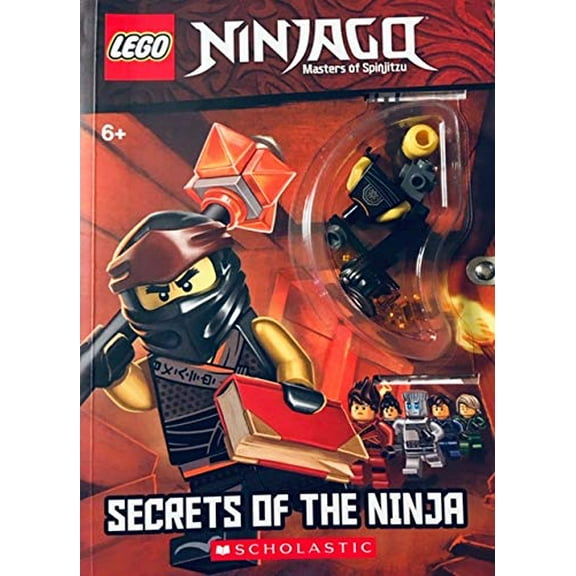 Pre-Owned LEGO NINJAGO: MASTERS OF SPINJITZU ACTIVITY BOOKLET -- BOOK OF SECRETS   LEGO FIGURE   LOCK & KEYS Paperback