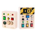 thumbnail image 4 of Toddlers Busy Board Activities Fine Motor Skills Teaching Aid Lights Switch Busy, 4 of 7