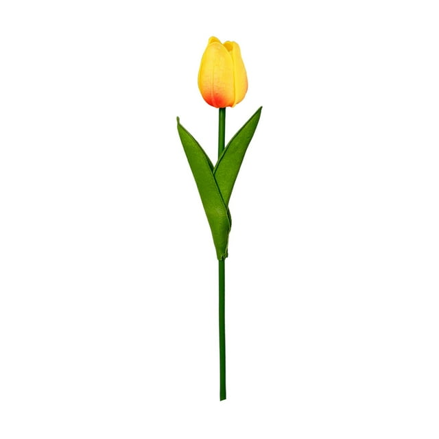 1 Pcs Fake Tulips Artificial Flowers,13.4 Inch Faux Tulips Flowers With Stems,Realistic Silk Flower For Home Kitchen Decor,Wedding Party Decor,Table Centerpieces,Valentine'S Day Gifts,(I,13.4 in)