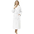 thumbnail image 1 of Bata de Baño NY Threads Premium de Forro Polar Largo para Mujer, 1 of 6