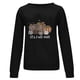 thumbnail image 4 of ICHUANYI Liquidación Acción de Gracias Moda Mujer Casual Manga Larga Cuello Redondo Impreso Señoras Sin Capucha Sudaderas Tops ICHUANYI WER202308255090, 4 of 5
