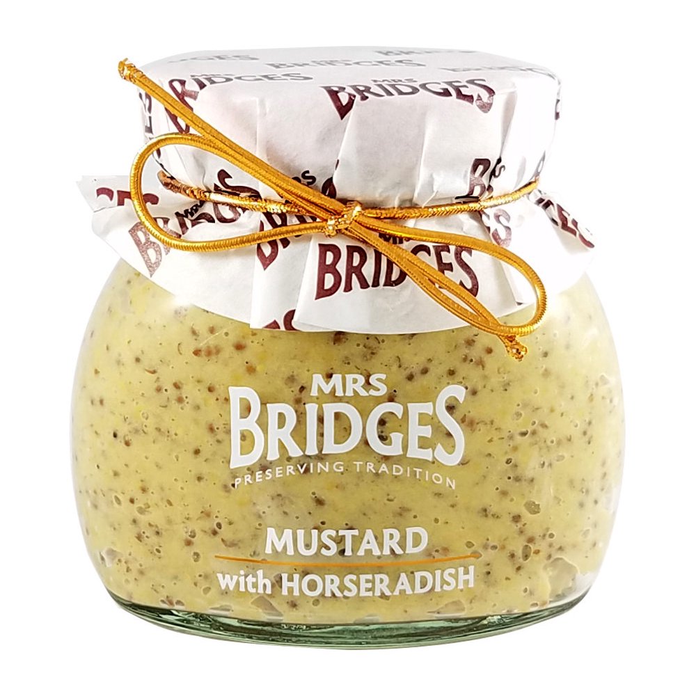 Mrs Bridges Mustard with Horseradish, 7 oz