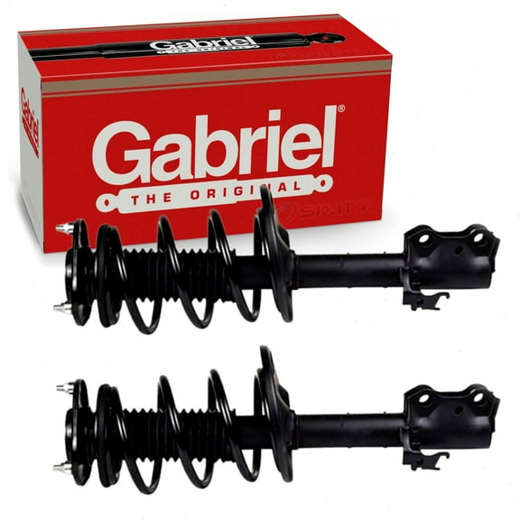 2 pc Gabriel G57205 ReadyMount Suspension Strut & Coil Springs for Assembly Shock Shocks Struts Fits select: 2006-2012 TOYOTA RAV4