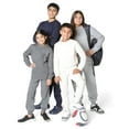thumbnail image 3 of EVERYDAY KIDS Girls Charcoal Gray Cotton Fleece Sweatpants, 3 of 7