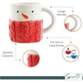 thumbnail image 2 of Servette Home Christmas Durable Ceramic Mugs Holiday Winter Mugs (Red Sweater), 2 of 5