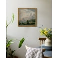 thumbnail image 4 of Drsoum Vintage Landscape Canvas Wall Art Retro Village Prints Modern Kitchen Bathroom Office Decor 10x10in Natural Framed, 4 of 6