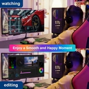 Monitor - 23.8 Inch, 100Hz FHD 1080p IPS Computer Monitor, Refresh Rate 1000:1 99% sRGB, 5ms HDMI x1, VGA x1,PC Monitor for Casual Gaming and Working, Low Blue Light for Office and Home