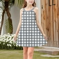 thumbnail image 6 of JUSLIO Dresses for Girls Plaid Dresses Tank Casual Sleeveless Dress Size 11 Y, 6 of 9