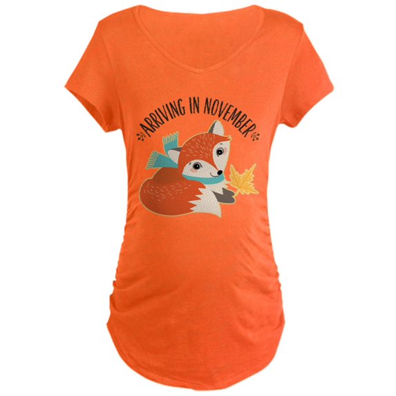 CafePress - Fox November Maternity T Shirt - Maternity Dark T-Shirt