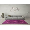 thumbnail image 3 of Ahgly Company Indoor Round Medallion Pink Traditional Area Rugs, 8' Round, 3 of 4