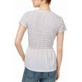 thumbnail image 2 of Maison Jules Womens Mixed-Media Graphic T-Shirt, 2 of 2