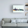 thumbnail image 2 of Trademark Fine Art Michael Tompsett Albany New York Skyline Blue Canvas Wall Art - 30x47, 2 of 5