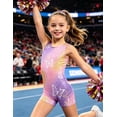 thumbnail image 4 of Aideaone 2 Pack Gymnastic Leotards for Girls Sparkly Kids Dance Unitards for Tumbling Ballet Dance Performance 4-8 Years, 4 of 8