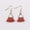 Coral, variant on New Bohemia Jewelry Small Gold Plated Triangle Fan Fringe Tassel Dangle Earrings