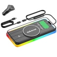thumbnail image 1 of Cargador de coche inalámbrico magnético Aubenai 15W RGB con cable, 1 of 8