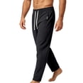 thumbnail image 4 of Zpzdpjkx Mens Solid Tapered Athletic Pants Elastic Drawstring Waist Quickly Dry Breathable All Season Outdoor Training Walking Casual Pants for Mens, 4 of 4