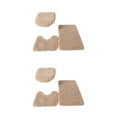 thumbnail image 1 of Juego de 3 alfombras de baño Cateissary Camello 2piezas antideslizante, 1 of 6