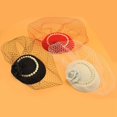thumbnail image 4 of Net Fascinator Hat Fake Pearl Tea Party Headwear Pillbox Hat with Veil, 4 of 10