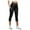 Black, variant on Utoimkio Women's High Waisted Capri Yoga Pants Elastic Quick Dry Cropped Workout Pants Reflective Yoga Pants for Women with Pockets