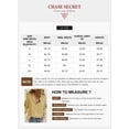 thumbnail image 4 of Chase Secret Blouses for Women V Neck Roll Up Long Sleeve Button Down Tops Linen Casual Shirts Yellow, 4 of 4