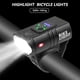 thumbnail image 4 of luces LED para bicicleta, recargables por USB, 6 modos de iluminación, luz frontal para bicicleta, luz impermeable IPX5 para bicicletas de montaña y de carretera, 4 of 8
